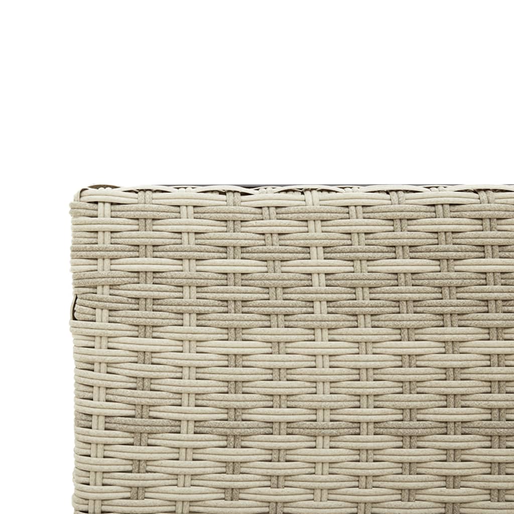 Divano Giardino Tavolo e Cuscini a L Grigio Chiaro Polyrattan - homemem39