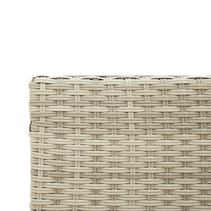 Divano Giardino Tavolo e Cuscini a L Grigio Chiaro Polyrattan - homemem39