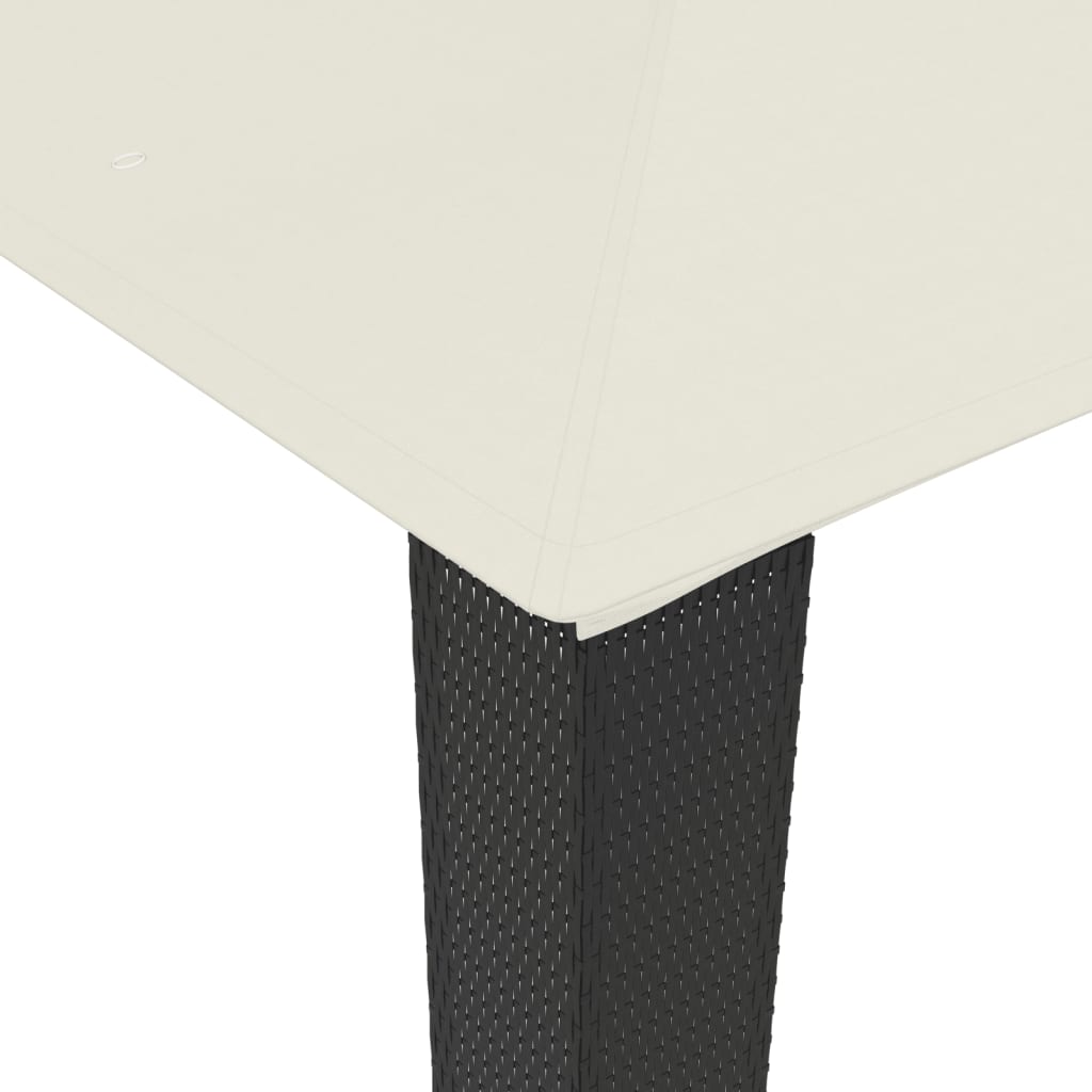 Gazebo con Tetto Doppio Crema 2,94x2,94 m in Acciaio | homemem39