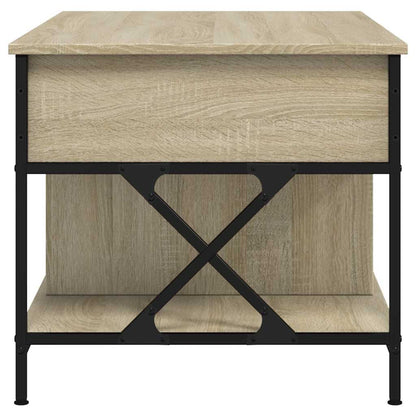 Tavolino Salotto Rovere Sonoma 100x55x50 cm Multistrato Metallo | homemem39