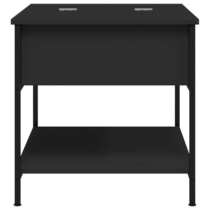 Tavolino da Salotto Nero 70x50x50cm Legno Multistrato Metallo | homemem39