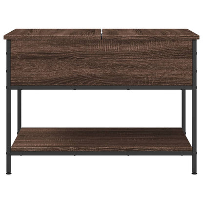 Tavolino Salotto Rovere Marrone 70x50x50cm Multistrato Metallo | homemem39