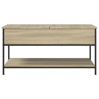 Tavolino Salotto Rovere Sonoma 100x50x50 cm Multistrato Metallo | homemem39