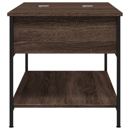 Tavolino Salotto Rovere Marrone 100x50x50cm Multistrato Metallo | homemem39