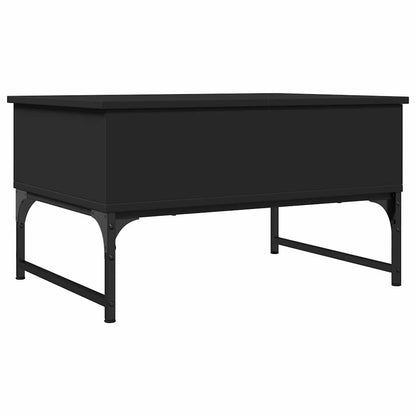 Tavolino da Salotto Nero 70x50x40 cm Legno Multistrato Metallo | homemem39