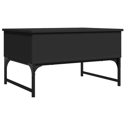 Tavolino da Salotto Nero 70x50x40 cm Legno Multistrato Metallo | homemem39