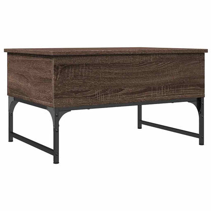 Tavolino Salotto Rovere Marrone 70x50x40cm Multistrato Metallo | homemem39