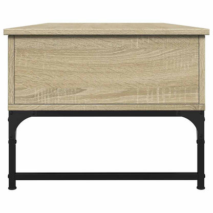 Tavolino Salotto Rovere Sonoma 100x50x40cm Multistrato Metallo