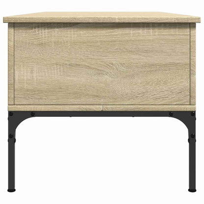 Tavolino Rovere Sonoma 100x50x45 cm Legno Multistrato e Metallo | homemem39