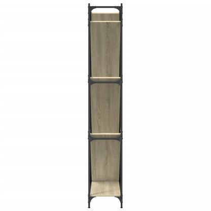 Libreria Rovere Sonoma 79x30x180cm Legno Multistrato e Metallo