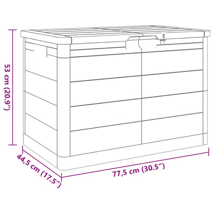 Contenitore Cuscini Antracite 77,5x44,5x53 cm in Polipropilene