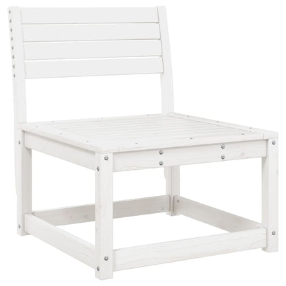 Set Salotto da Giardino 5 pz Bianco in Legno Massello di Pino - homemem39