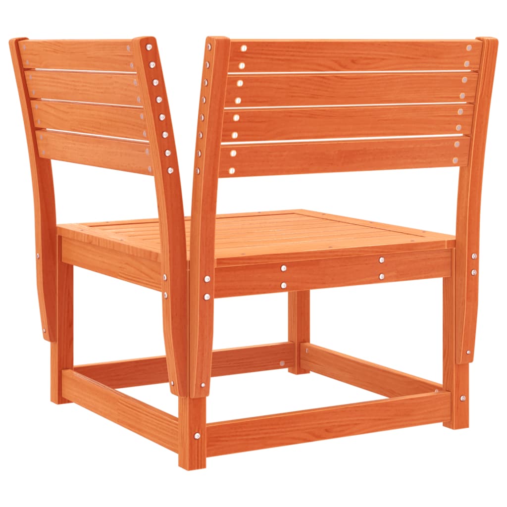 Set Salotto da Giardino 5 pz Marrone Cera Legno Massello Pino | homemem39