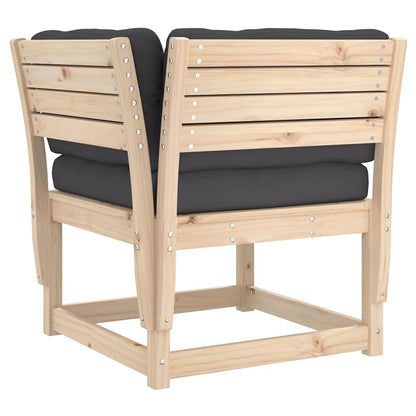 Set Divani Giardino 6 pz con Cuscini in Legno Massello di Pino | homemem39