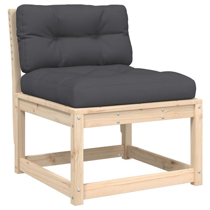 Set Divani Giardino 6 pz con Cuscini in Legno Massello di Pino | homemem39