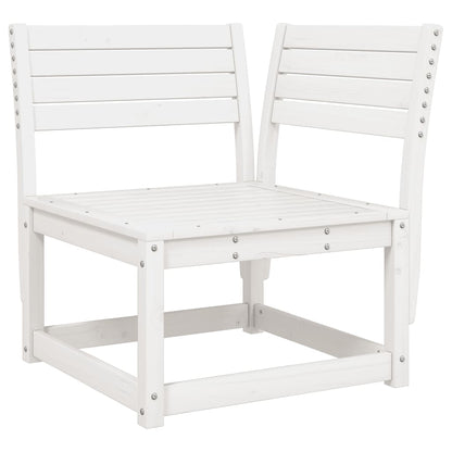 Set Salotto da Giardino 7 pz Bianco in Legno Massello di Pino - homemem39