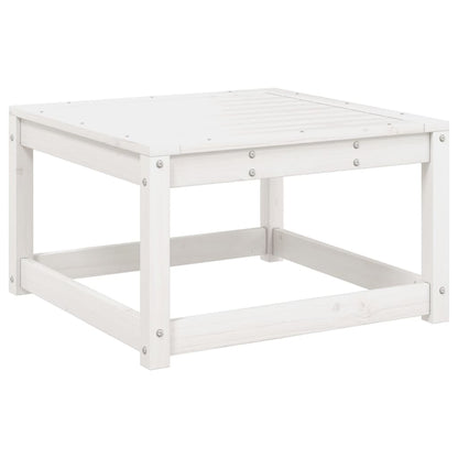 Set Salotto da Giardino 7 pz Bianco in Legno Massello di Pino | homemem39