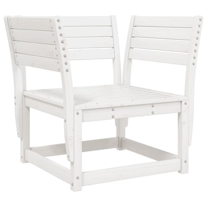 Set Salotto da Giardino 8 pz in Legno Massello di Pino Bianco | homemem39