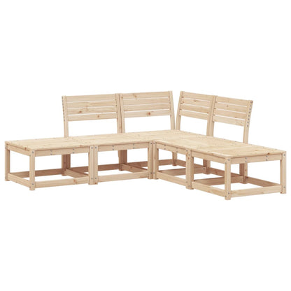 Set Divani da Giardino 5 pz in Legno Massello di Pino | homemem39