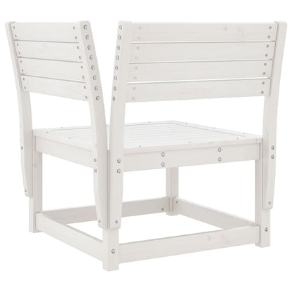 Set Salotto da Giardino 5 pz Bianco in Legno Massello di Pino - homemem39