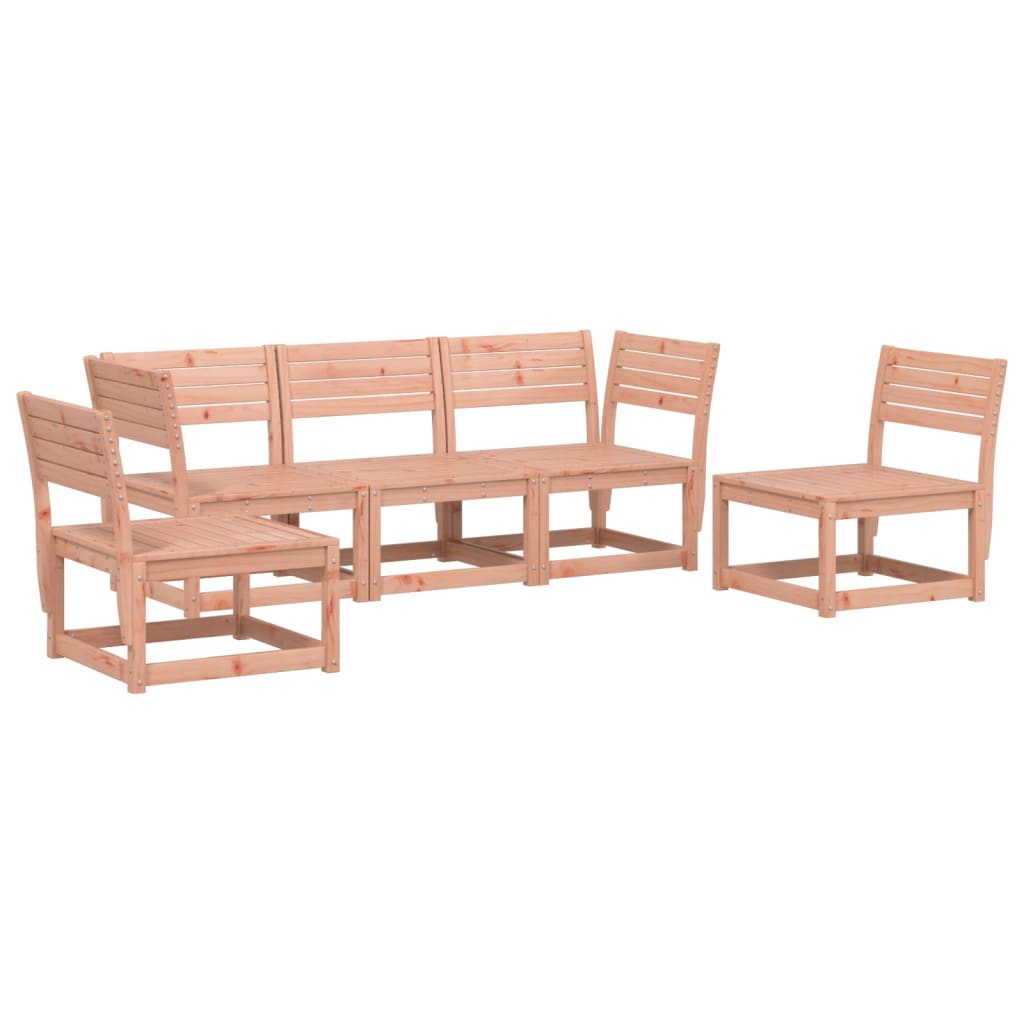 Set Divani da Giardino 5 pz in Legno Massello di Douglas - homemem39