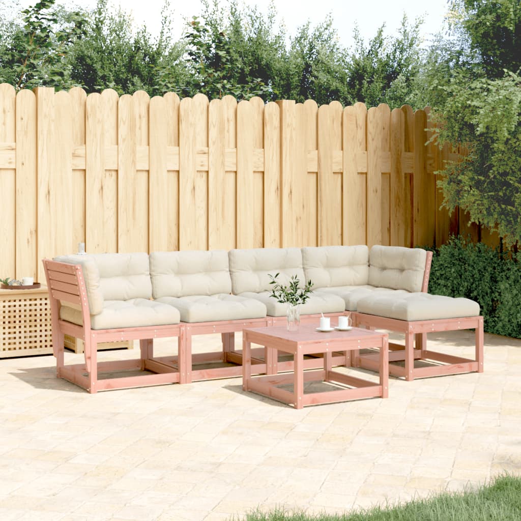 Set Divani Giardino 5 pz con Cuscini Legno Massello di Douglas - homemem39