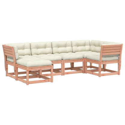 Set Divani Giardino 6 pz con Cuscini Legno Massello di Douglas - homemem39