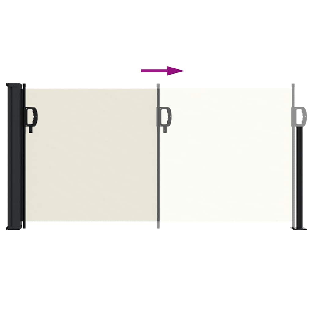Tenda da Sole Laterale Retrattile Crema 100x300 cm | homemem39
