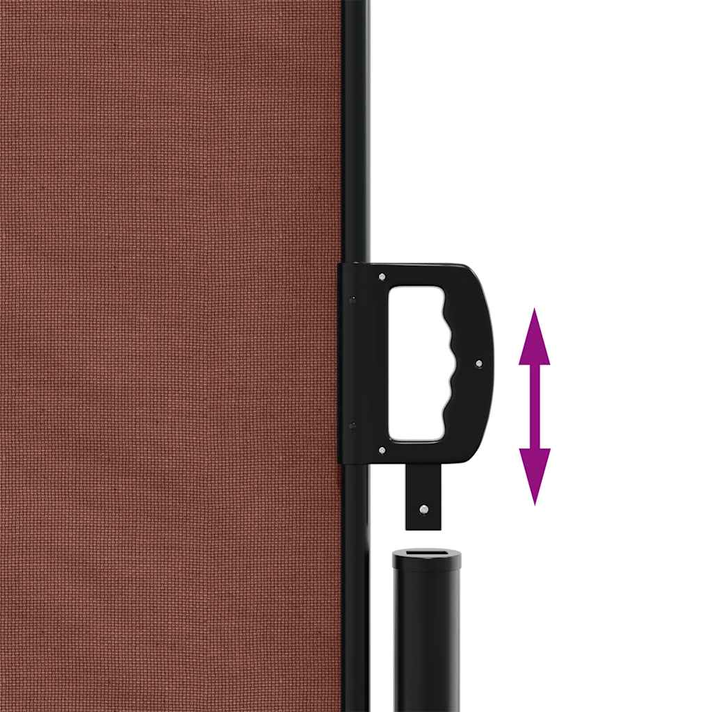 Tenda da Sole Laterale Retrattile Marrone 100x300 cm | homemem39
