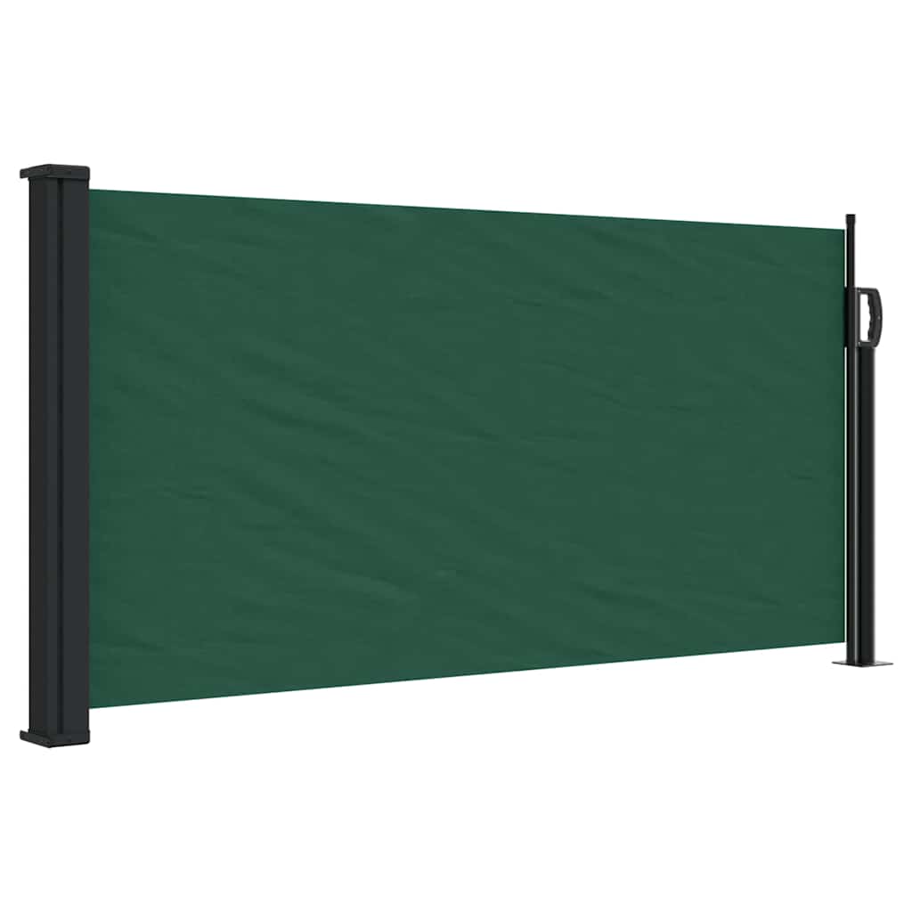 Tenda da Sole Laterale Retrattile Verde Scuro 100x300 cm | homemem39