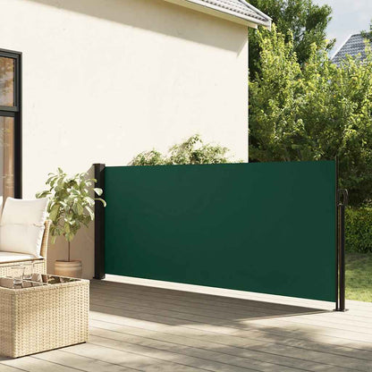 Tenda da Sole Laterale Retrattile Verde Scuro 100x300 cm | homemem39