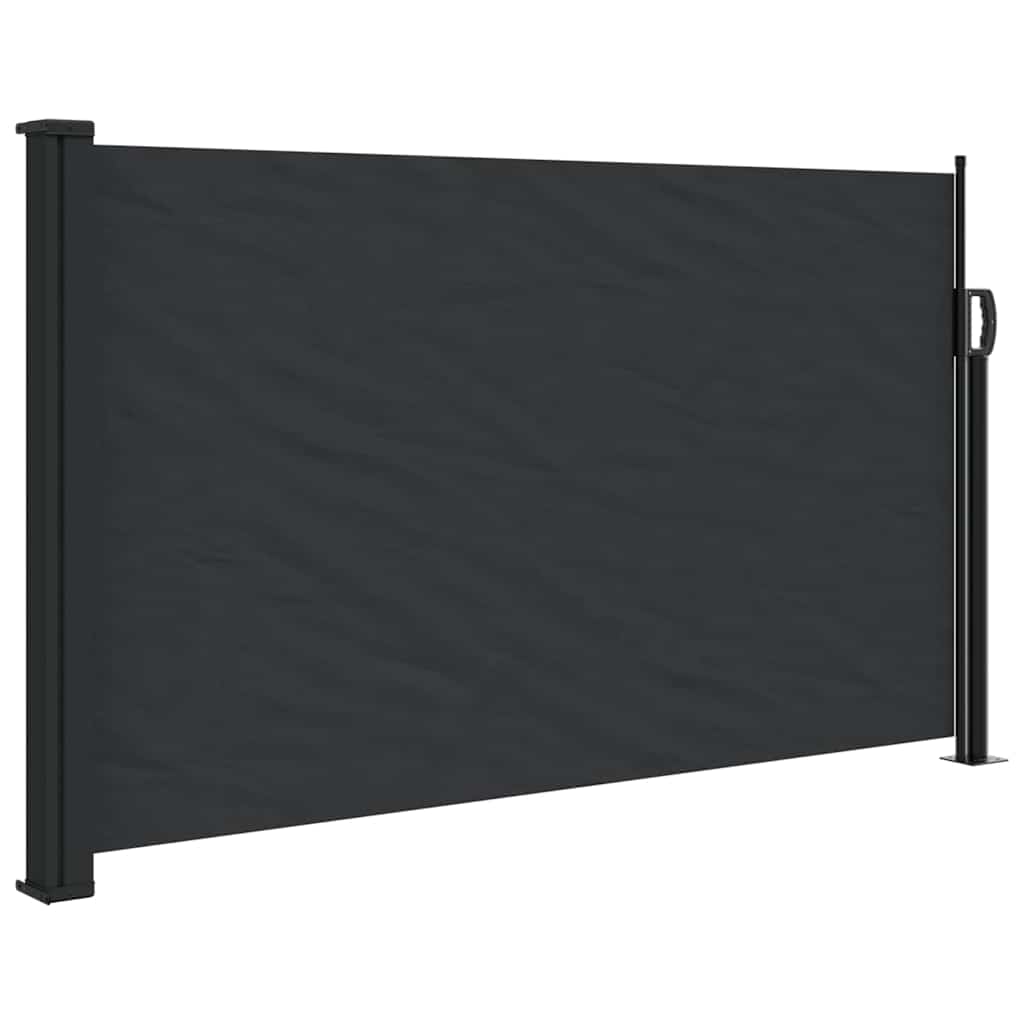 Tenda da Sole Laterale Retrattile Nera 117x300 cm | homemem39