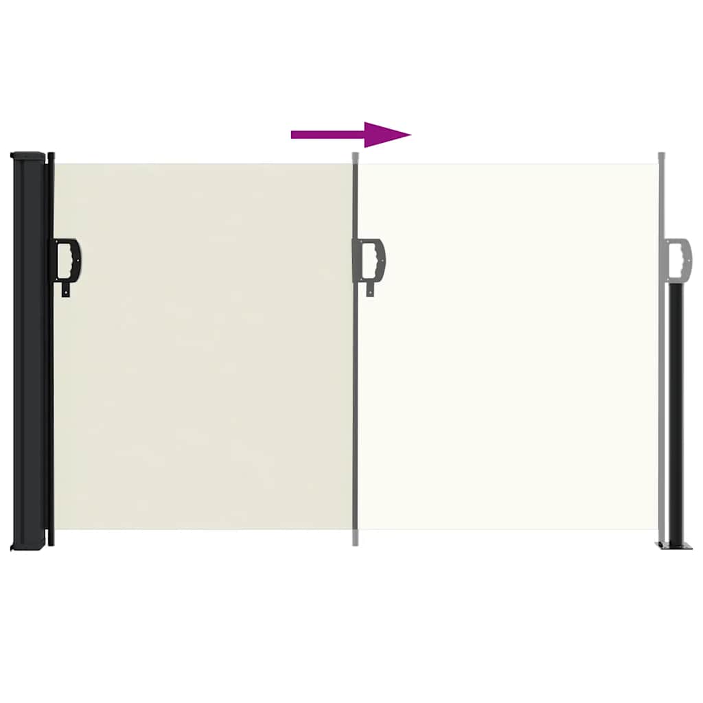 Tenda da Sole Laterale Retrattile Crema 117x300 cm | homemem39