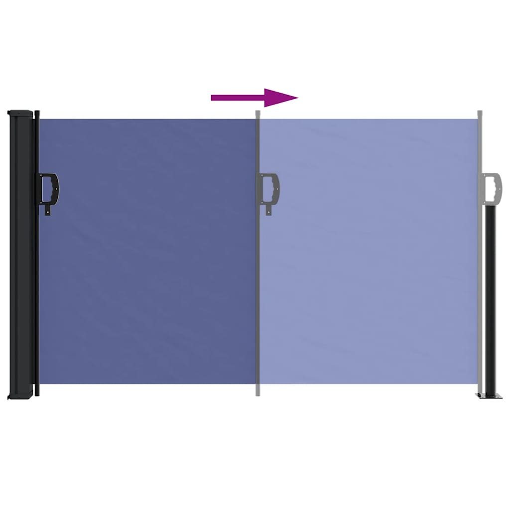 Tenda da Sole Laterale Retrattile Blu 117x300 cm | homemem39