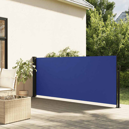 Tenda da Sole Laterale Retrattile Blu 117x300 cm