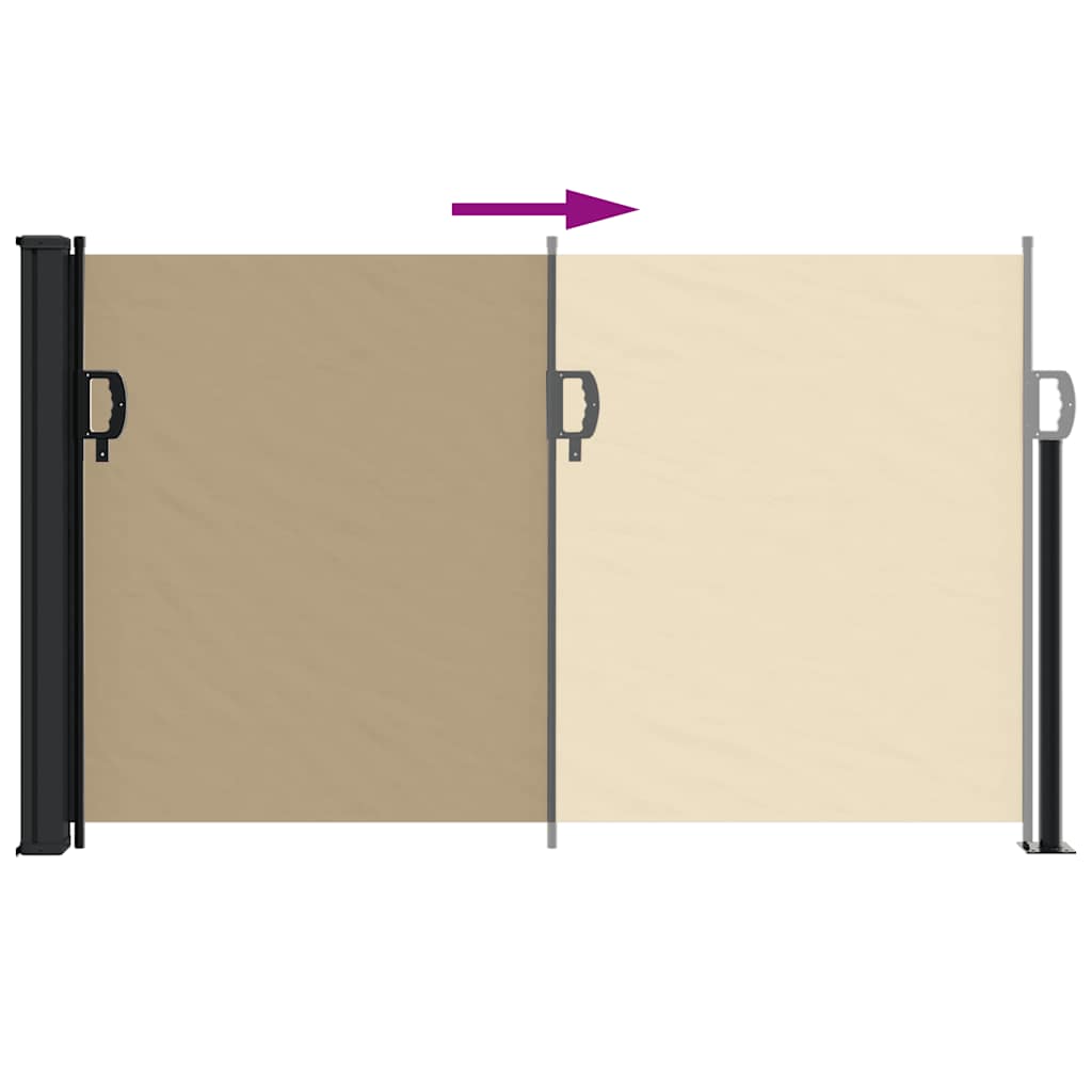 Tenda da Sole Laterale Retrattile Beige 117x300 cm | homemem39