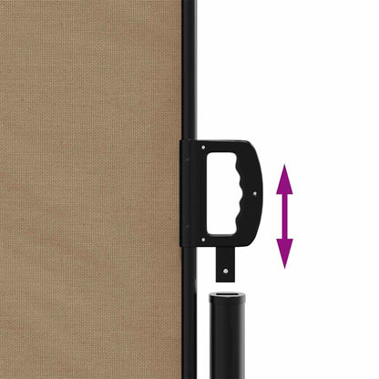 Tenda da Sole Laterale Retrattile Tortora 117x300 cm | homemem39