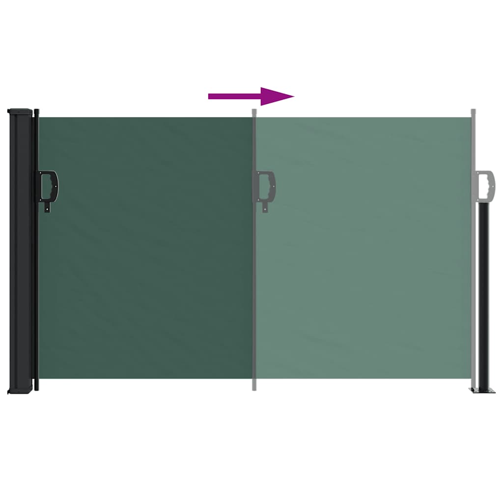 Tenda da Sole Laterale Retrattile Verde Scuro 117x300 cm | homemem39