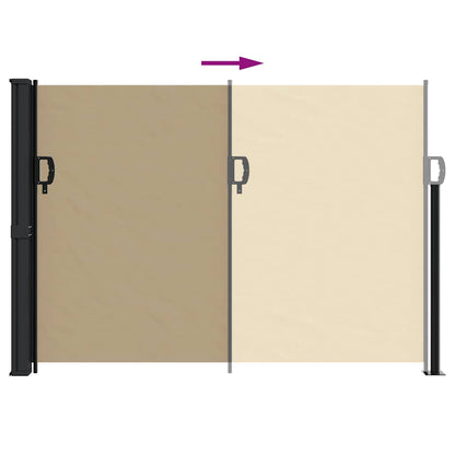 Tenda da Sole Laterale Retrattile Beige 140x300 cm | homemem39