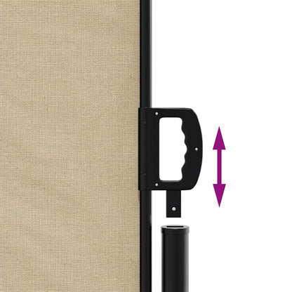 Tenda da Sole Laterale Retrattile Beige 140x300 cm | homemem39