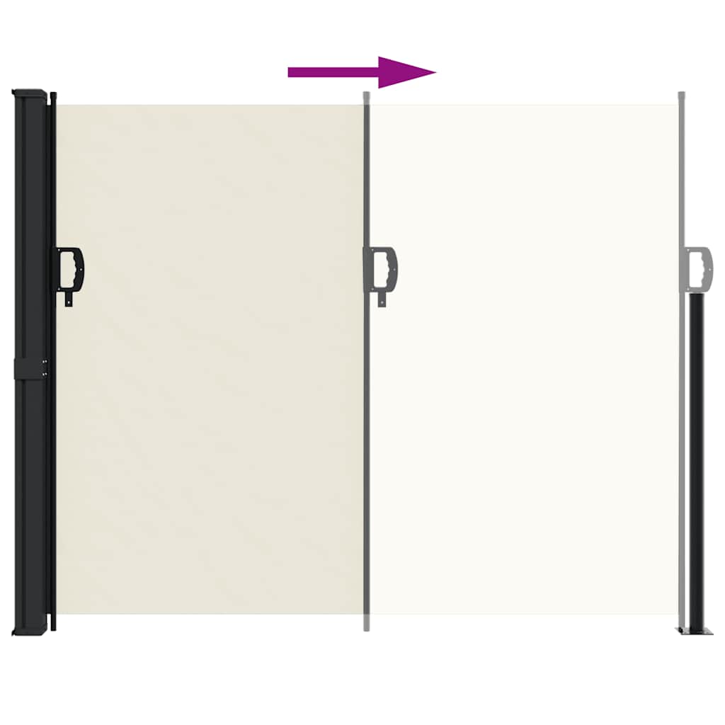 Tenda da Sole Laterale Retrattile Crema 160x300 cm | homemem39