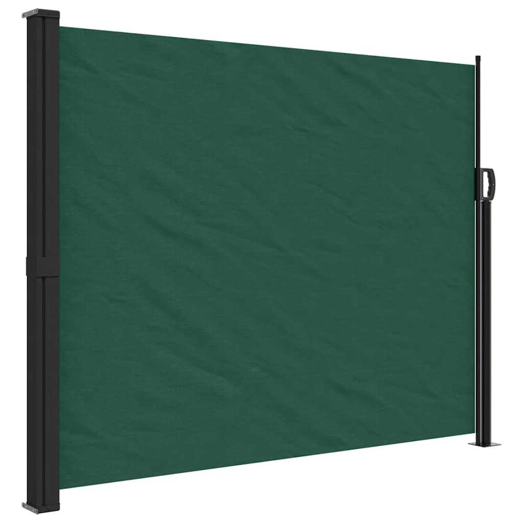 Tenda da Sole Laterale Retrattile Verde Scuro 160x300 cm | homemem39