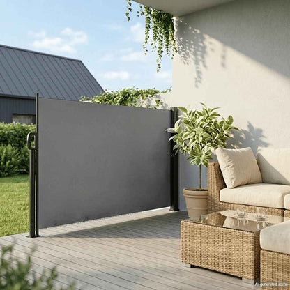 Tenda da sole laterale retrattile antracite 160x300 cm