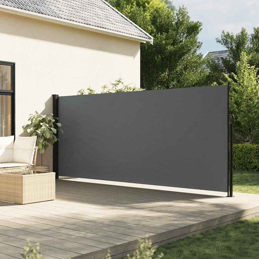 Tenda da sole laterale retrattile antracite 160x300 cm | homemem39