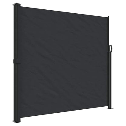 Tenda da Sole Laterale Retrattile Nera 180x300 cm | homemem39