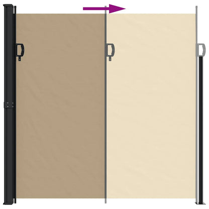 Tenda da Sole Laterale Retrattile Beige 200x300 cm | homemem39