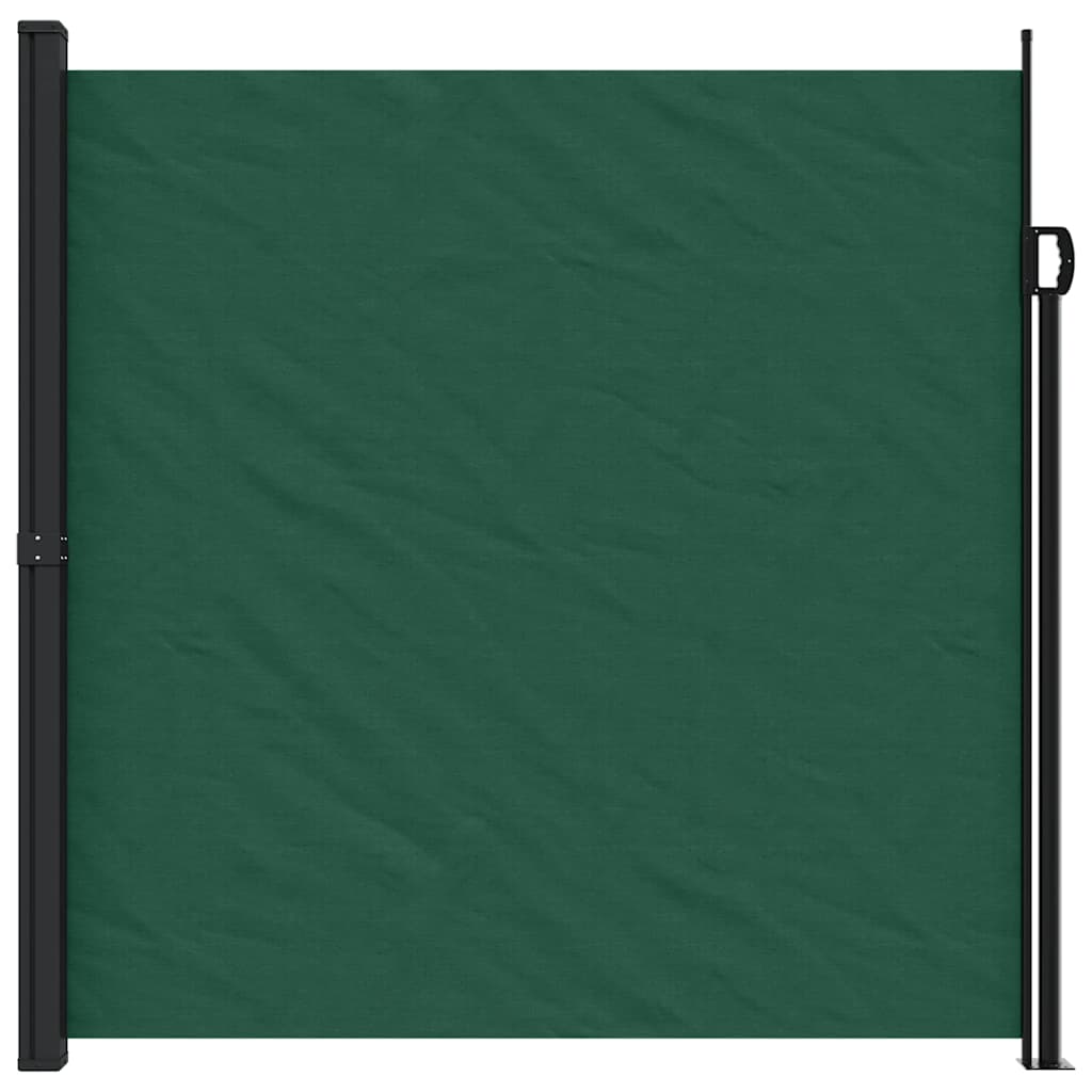 Tenda da Sole Laterale Retrattile Verde Scuro 200x300 cm | homemem39