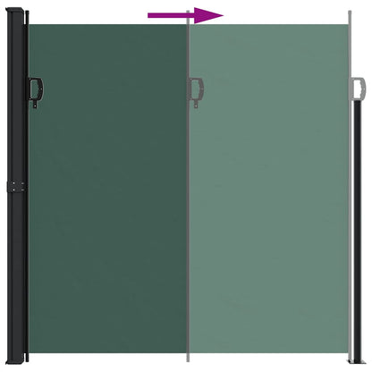 Tenda da Sole Laterale Retrattile Verde Scuro 200x300 cm | homemem39