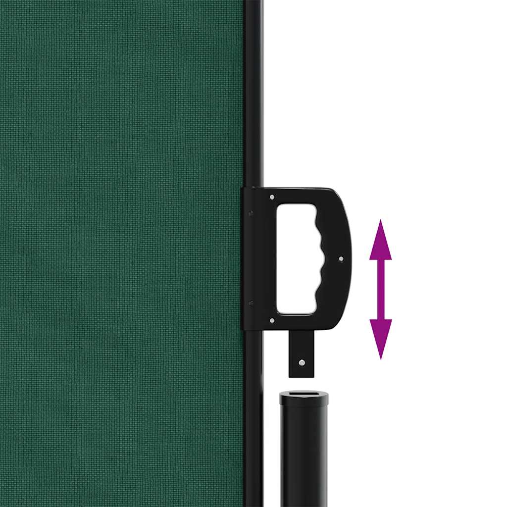 Tenda da Sole Laterale Retrattile Verde Scuro 200x300 cm | homemem39