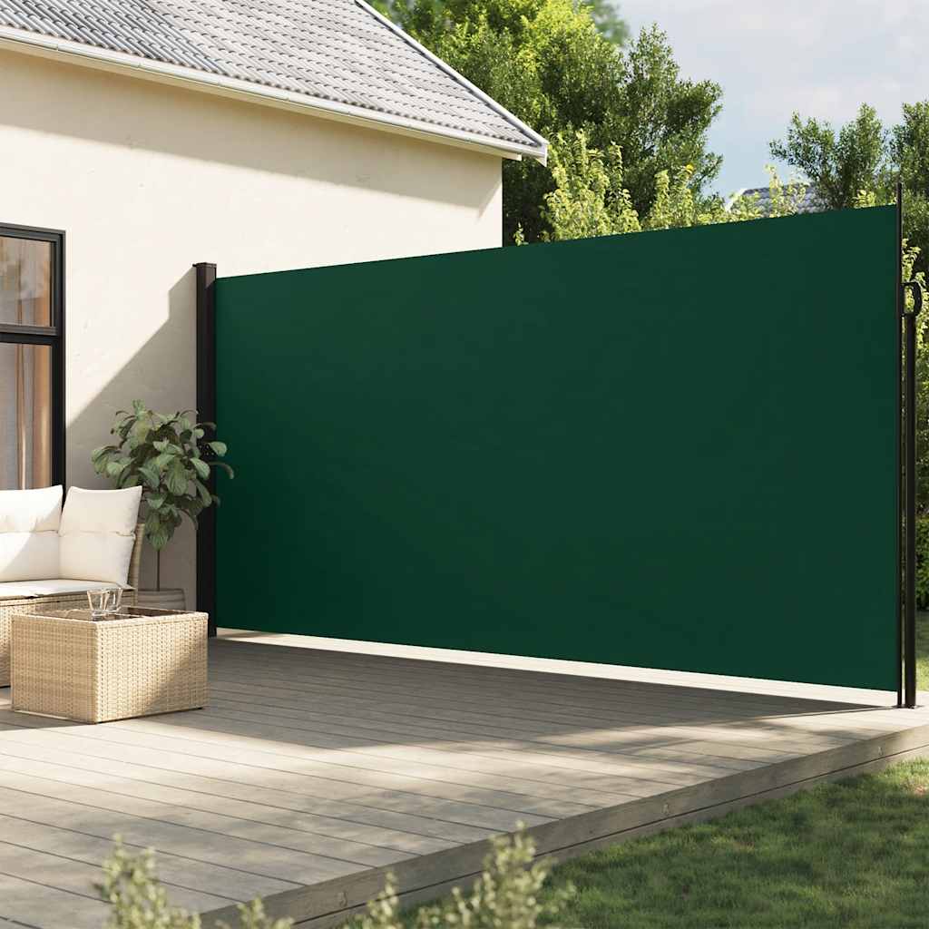 Tenda da Sole Laterale Retrattile Verde Scuro 200x300 cm | homemem39